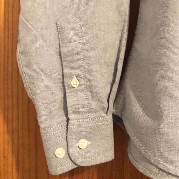 Velocity J Leinenkugel Gray Long Sleeve Button Down Casual Shirt Men’s Size M - Picture 4 of 12